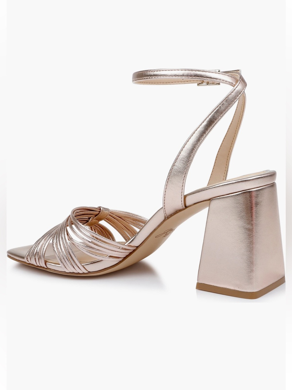 NEW Jewel Badgely Mischka Michelle Ankle Strap Sandal in Rose Gold - Picture 2 of 11